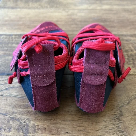 La Sportiva Kids Stickit Rock Climbing Shoes Chili Poppy Red Toddler Size 8-9 - Picture 7 of 10